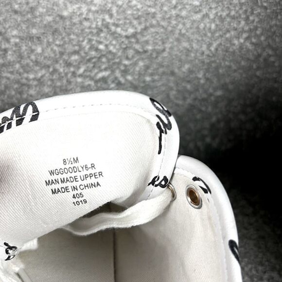 Guess Women's Low Top Sneakers White Faux Patent Leather Los Angeles 8.5 - Picture 8 of 10